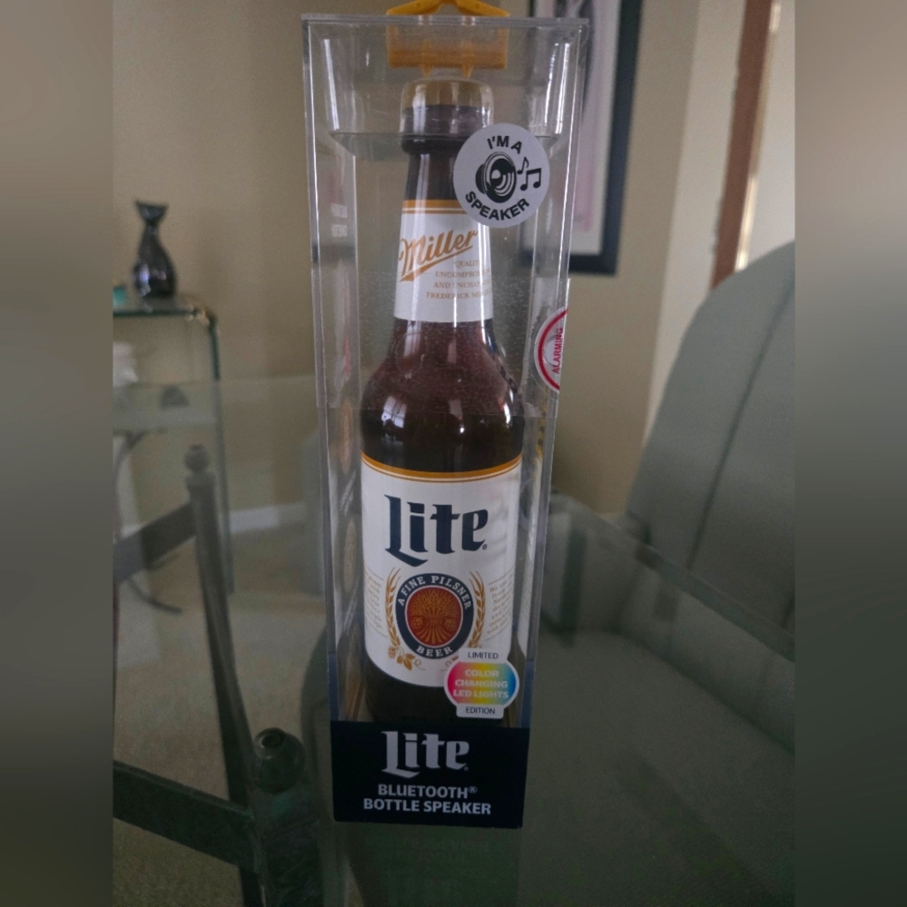 Miller Lite Bluetooth Bottle Speaker
